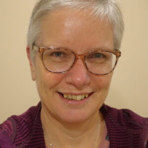 Unsere Mitarbeiterin für den Treff.Gegenüber Petra Thanert
